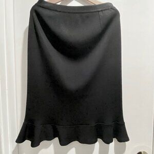 Misook Ruffle Fairy Quiet Luxury Minimalist Office Siren Corpcore Preppy Skirt S